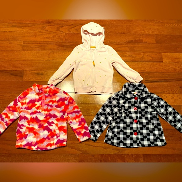Kids 4T Colorful Hoodie and Fleece Jacket Set - Picture 1 of 13